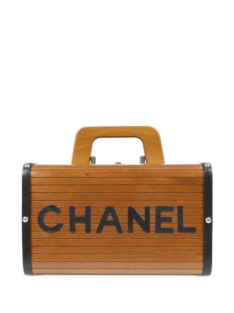 1995 logo wooden handbag by CHANEL 