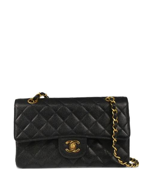 1995 small Classic Double Flap shoulder bag by CHANEL 
