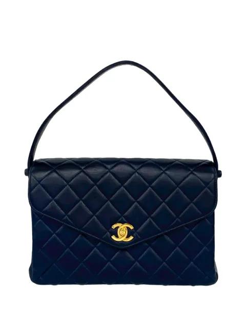 1996-1997 CC Quilted Lambskin handbag by CHANEL 