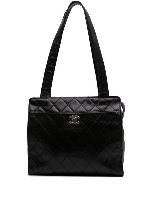 1996-1997 CC Quilted Lambskin shoulder bag by CHANEL 