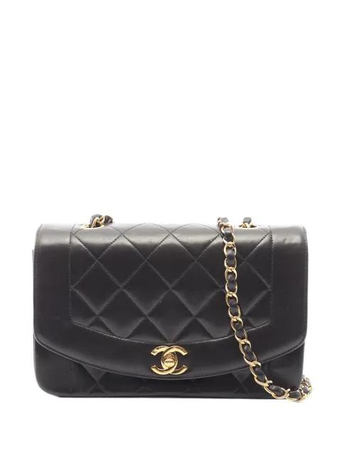 1996-1997 Small Lambskin Diana Flap crossbody bag by CHANEL 
