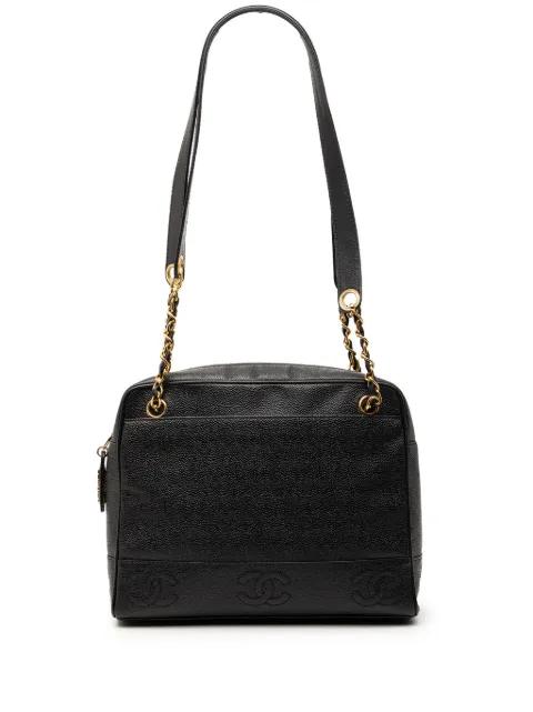 1996-1997 Triple CC Caviar Zip tote bag by CHANEL 