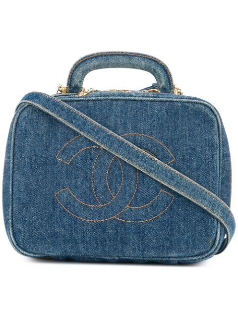 1996-1997 denim 2way cosmetic bag by CHANEL 