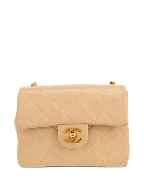 1996 mini Carré quilted shoulder bag by CHANEL 