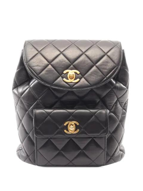1997-1999 CC Quilted Lambskin backpack by CHANEL 