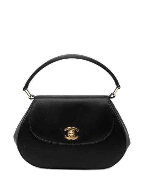 1997-1999 CC Satin Top Handle Flap handbag by CHANEL 