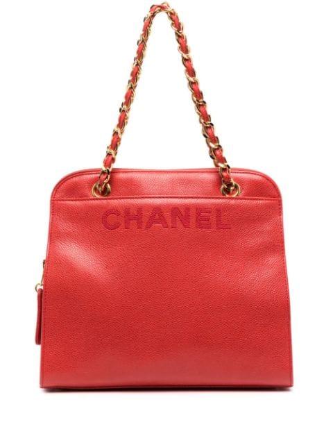 1997-1999 logo-debossed shoulder bag by CHANEL 