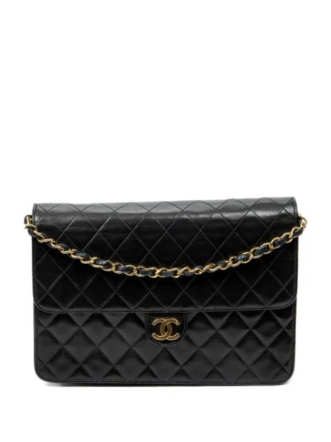 1997-99 quilted CC turn-lock shoulder bag by CHANEL 