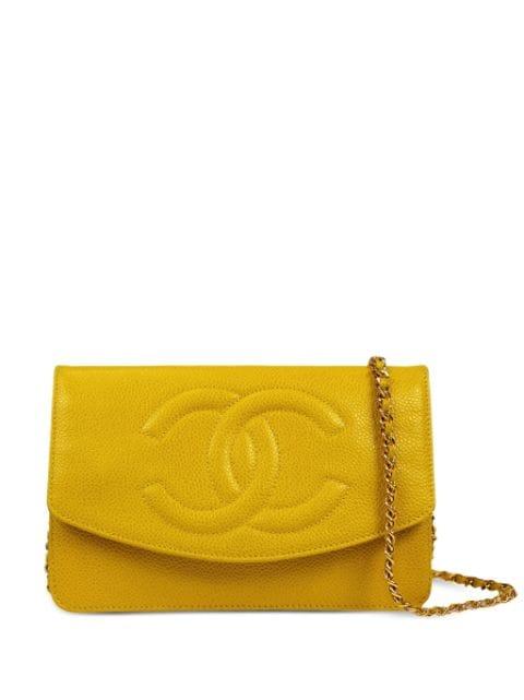 1997 CC logo-embossed wallet-on-chain by CHANEL 