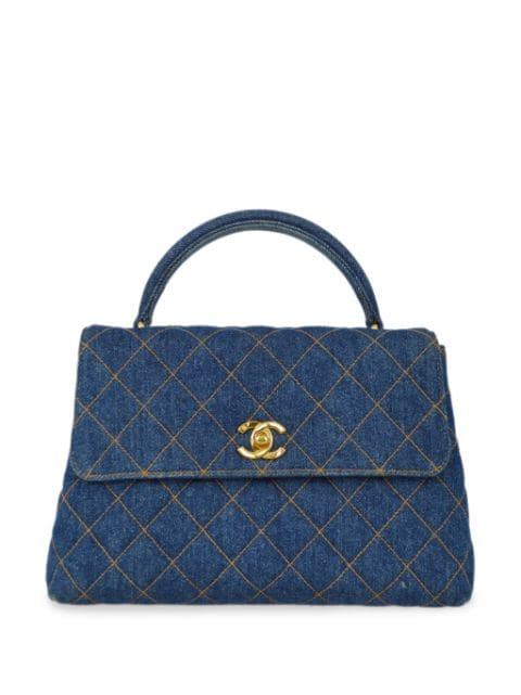 1997 Kelly 25 denim tote bag by CHANEL 