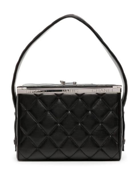1997 diamond-quilted metal frame handbag by CHANEL 