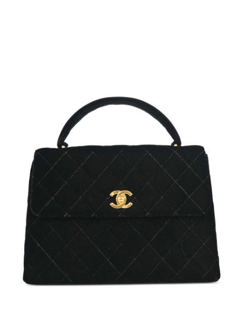 1997 diamond-quilting top handle bag by CHANEL 