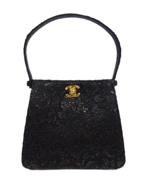 1998 Both Sides lace shoulder bag by CHANEL 