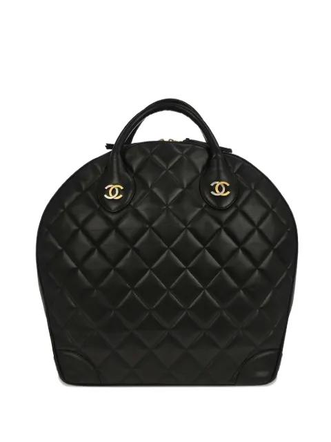 1998 quilted top-handle tote bag by CHANEL 