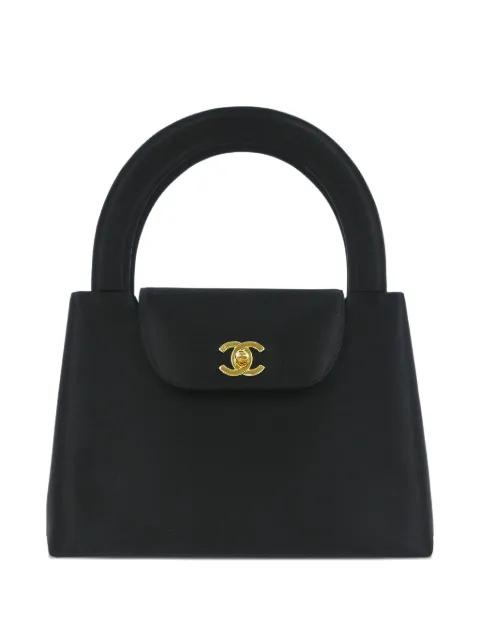 1998 top-handle satin tote bag by CHANEL 