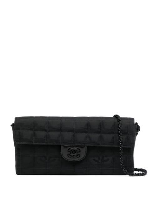 2000-2001 New Travel line Choco Bar East West shoulder bag by CHANEL 