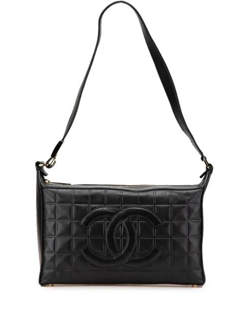 2000-2002 CC Choco Bar Lambskin shoulder bag by CHANEL 