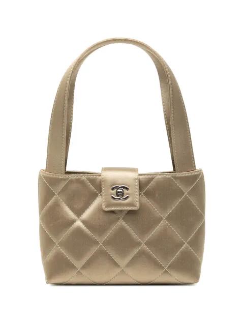 2000-2002 CC Quilted Satin handbag by CHANEL 