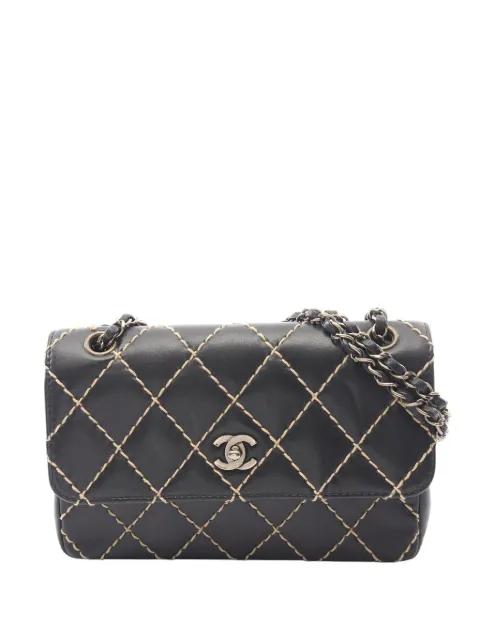 2000-2002 CC Wild Stitch Lambskin Flap shoulder bag by CHANEL 