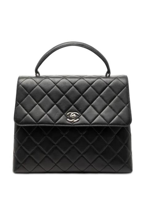 2000-2002 Quilted Lambskin Kelly Top Handle Bag handbag by CHANEL 