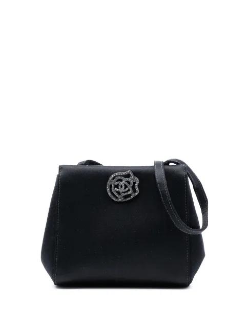 2000-2002 Satin Camellia Evening Bag handbag by CHANEL 