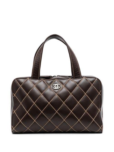 2000-2002 Wild Stitch CC plaque handbag by CHANEL 