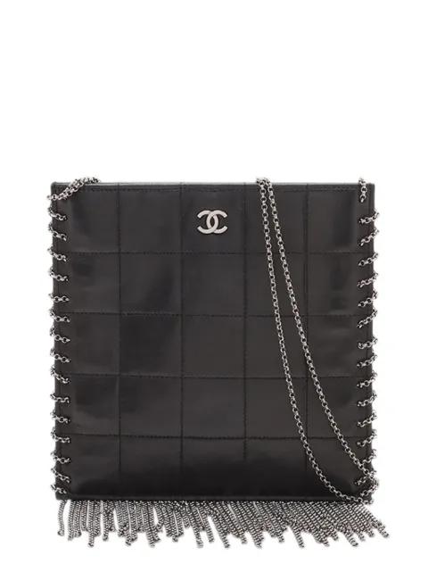 2002-2003 CC Choco Bar Lambskin Chain Fringe crossbody bag by CHANEL 