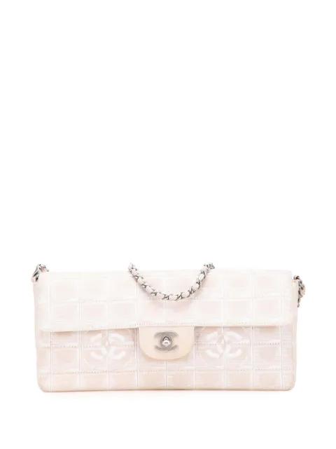 2002-2003 New Travel Line Nylon East West Flap shoulder bag by CHANEL 