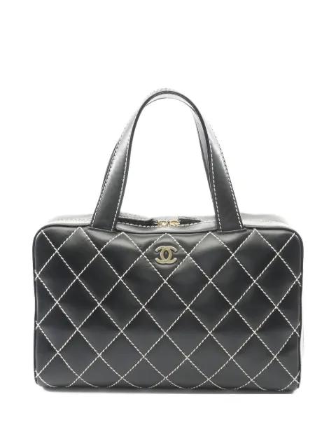 2002-2003 contrast-stitch leather handbag by CHANEL 