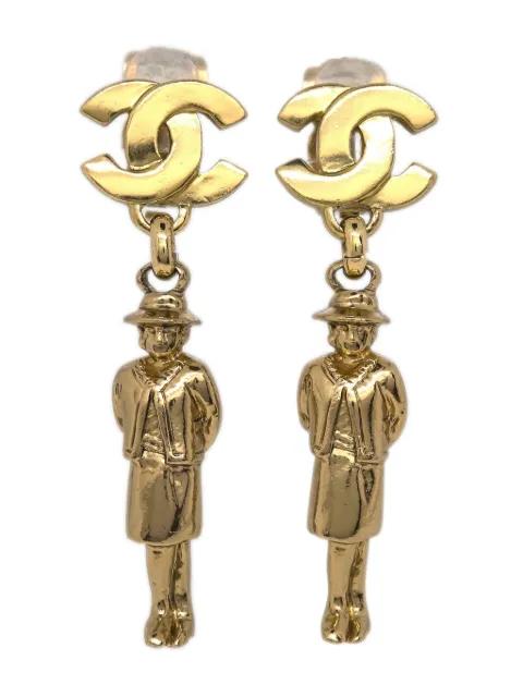 2002 Dangle clip-on earrings by CHANEL 