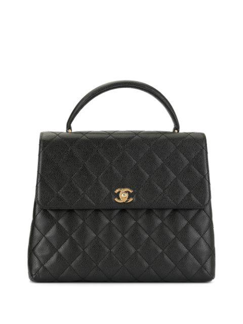 2002 diamond quilted tote by CHANEL 