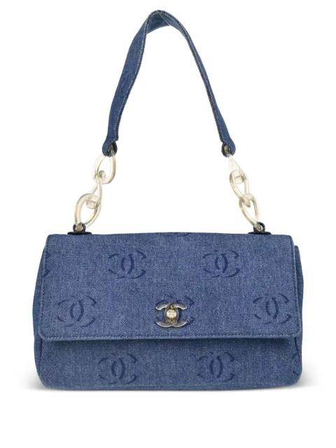 2002 interlocking-CC denim handbag by CHANEL 