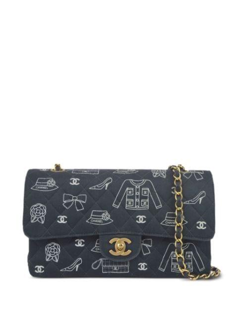 2002 medium Double Flap Icon shoulder bag by CHANEL 