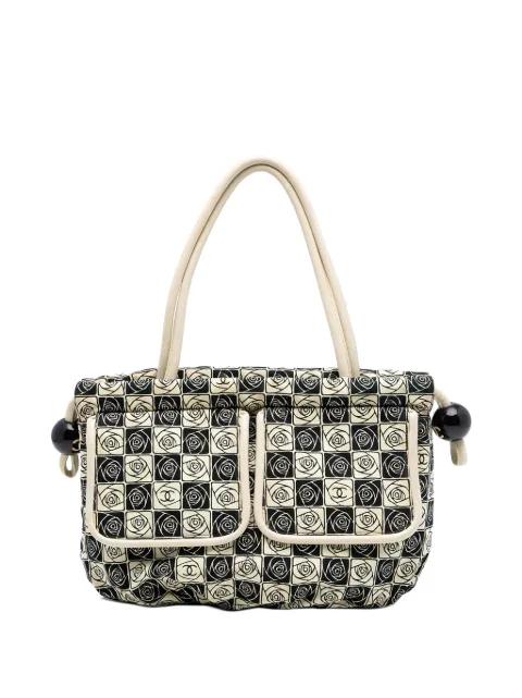 2003-2004 Camellia Canvas Coco Ball tote bag by CHANEL 
