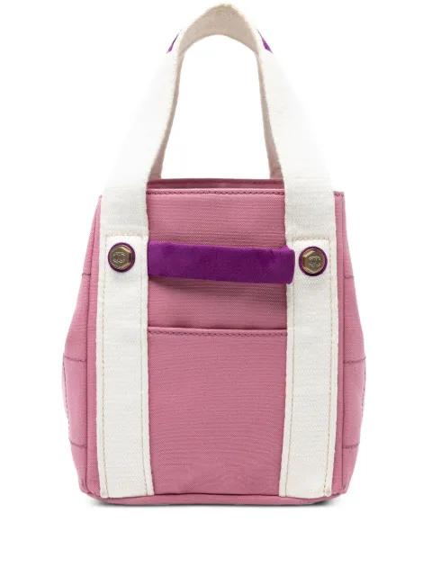 2003-2004 Canvas Square Stitch tote bag by CHANEL 