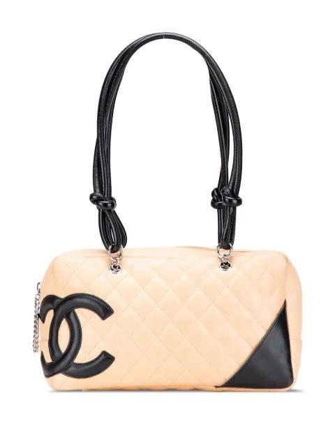 2003-2004 Large Quilted Lambskin Cambon Ligne shoulder bag by CHANEL 