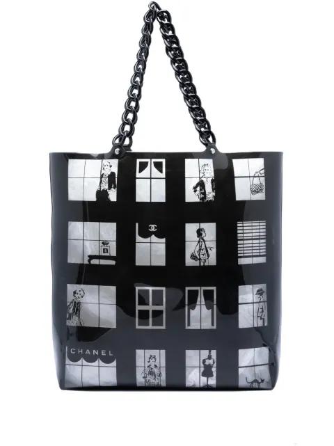 2003-2004 Vinyl Coco Window tote bag by CHANEL 