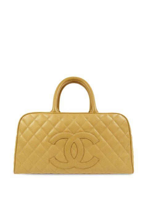 2003 CC diamond-quilted bowling bag by CHANEL 