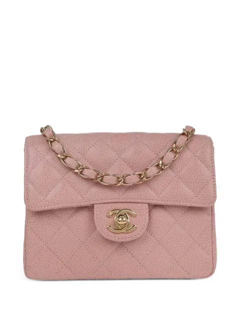 2003 mini Classic Square Flap CC turn-lock crossbody bag by CHANEL 