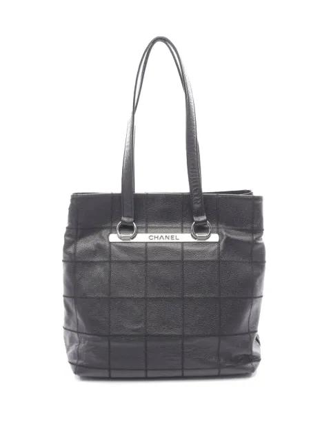 2004-2005 CC Chocolate Bar Caviar tote bag by CHANEL 