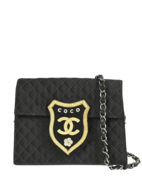 2004-2005 Coat of Arms patch flap shoulder bag by CHANEL 