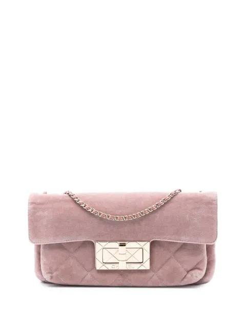 2004-2005 Quilted Velvet Giant Mademoiselle Turnlock shoulder bag by CHANEL 