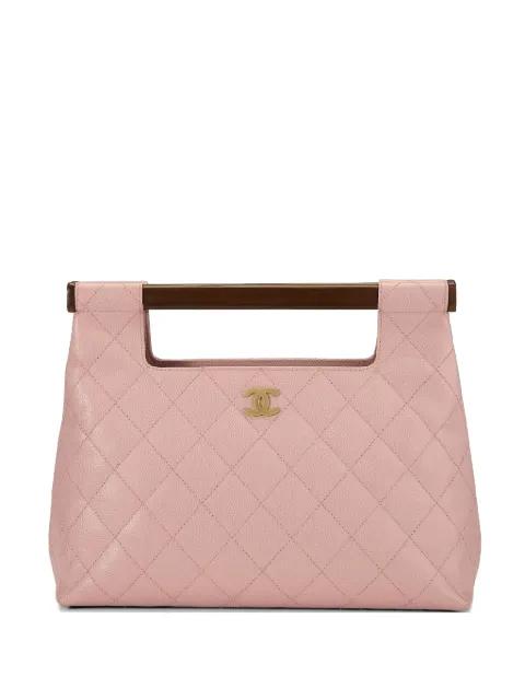2004 Barbie quilted wood-handle tote bag by CHANEL 