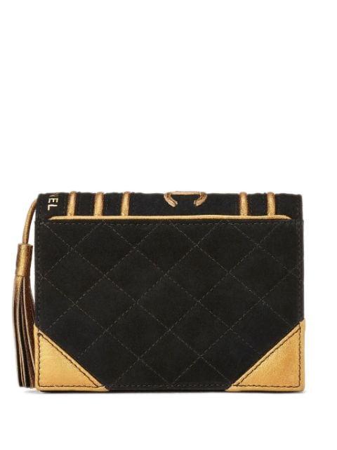 2004 CC Bible Book suede clutch bag by CHANEL 