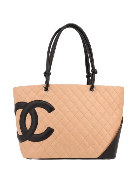 2004 Cambon quilted leather tote bag by CHANEL 