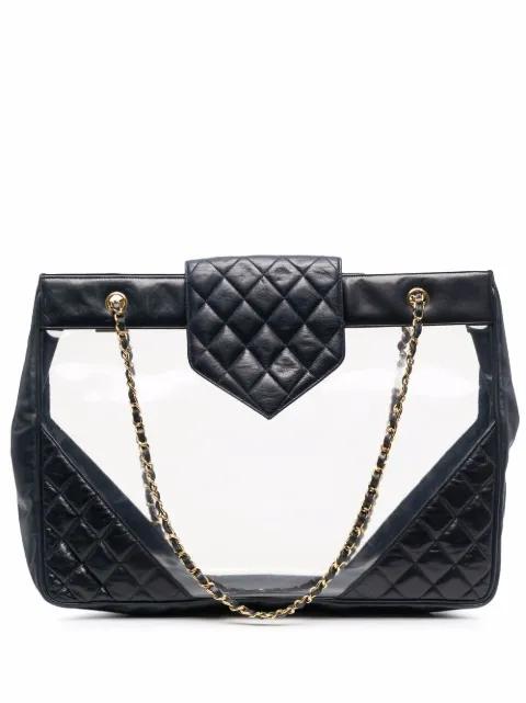 2004 diamond-quilted beach bag by CHANEL 