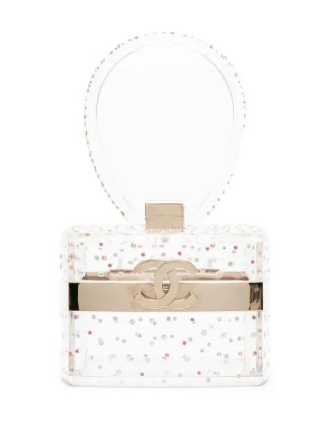 2004 mini rhinestone-embellished CC vanity handbag by CHANEL 