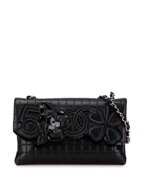 2005-2006 Choco Bar Calfskin Camellia No. 5 CC shoulder bag by CHANEL 