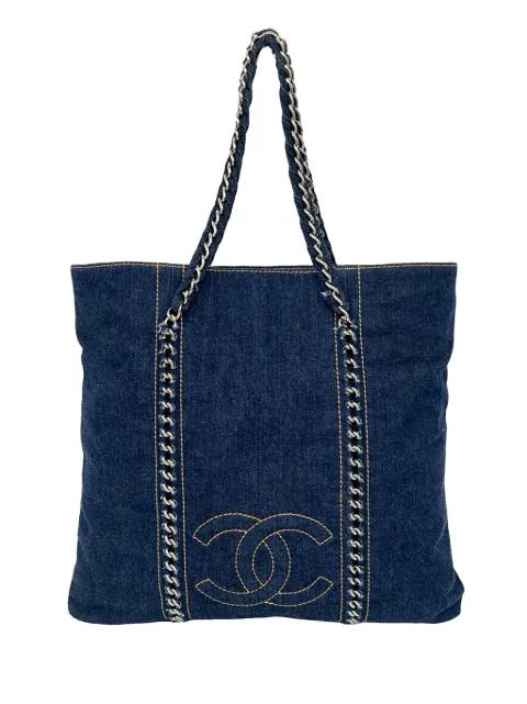 2005-2006 Denim Luxe Ligne tote bag by CHANEL 