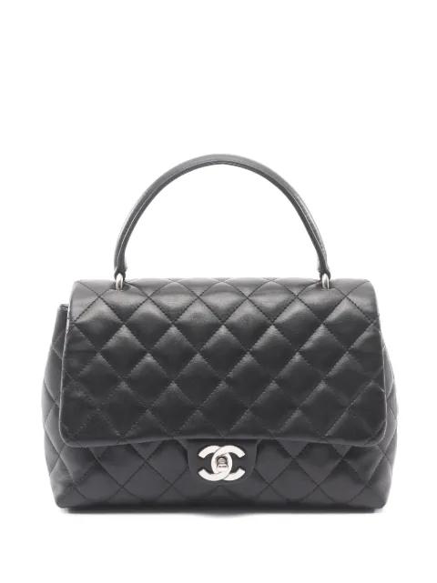 2005-2006 Quilted Lambskin Top Handle Flap Bag handbag by CHANEL 